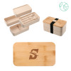 Thumbnail image for  Stackable Bamboo Fiber Beige Bento Box