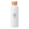Thumbnail image for  Blair White Stainless Steel Bottle w/ Bamboo Lid 17 oz