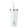 Thumbnail image for  Faye White Vacuum Tumbler w/ Stainless Steel Straw 20 oz