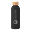 Thumbnail image for  Blair Black Stainless Steel Bottle w/ Bamboo Lid 17 oz