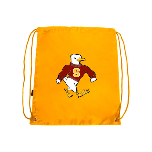  Gold Drawstring Backpack - Sammy the Sea Gull