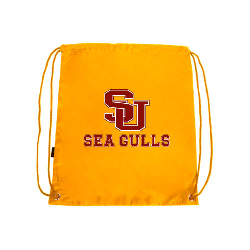  Gold Drawstring Backpack - SU Sea Gulls