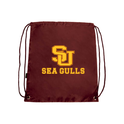  Maroon Drawstring Backpack - SU Sea Gulls