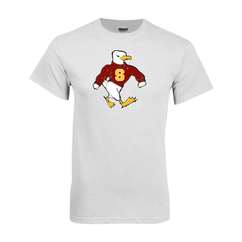 White T Shirt - Sammy the Sea Gull Distressed