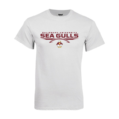  White T Shirt - Sea Gulls Football Flat