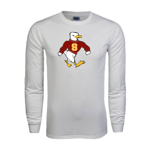  White Long Sleeve T Shirt - Sammy the Sea Gull