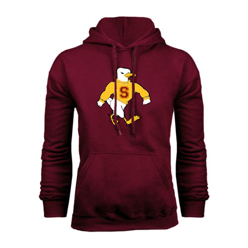  Maroon Fleece Hoodie - Sammy the Sea Gull