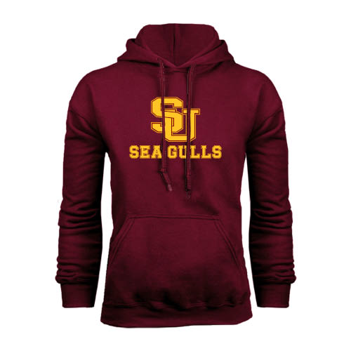  Maroon Fleece Hoodie - SU Sea Gulls