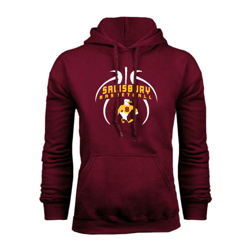  Maroon Fleece Hoodie - Graphics in Basketball