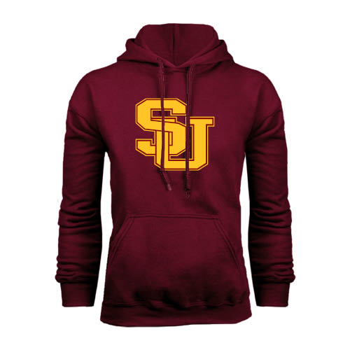  Maroon Fleece Hoodie - SU