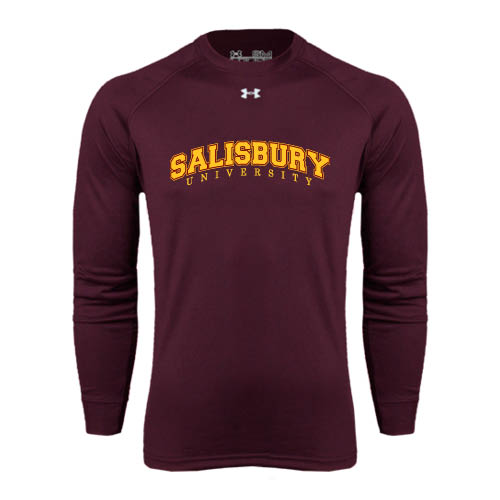  Under Armour Maroon Long Sleeve Tech Tee - Arched Salisbury University