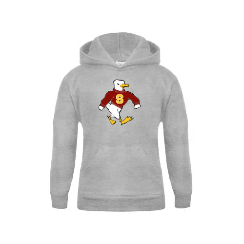  Youth Grey Fleece Hood - Sammy the Sea Gull