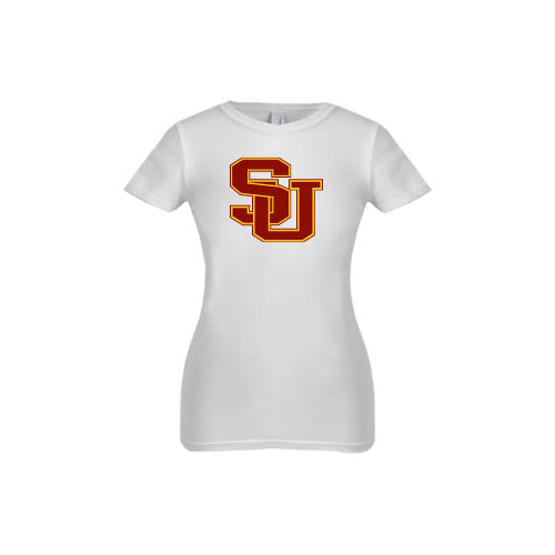  Next Level Girls White Fashion Fit T Shirt - SU