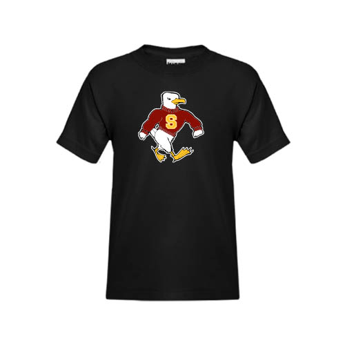  Youth Black T Shirt - Sammy the Sea Gull