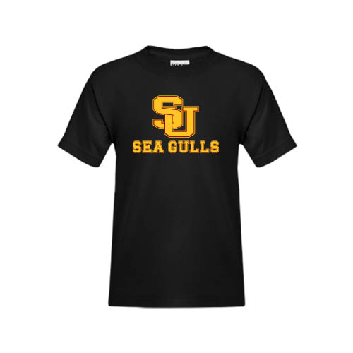  Youth Black T Shirt - SU Sea Gulls