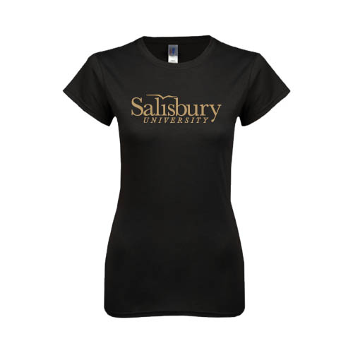  Next Level Womens Black Boyfriend Tee - Salisbury University