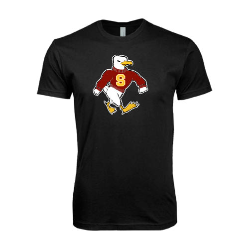  Next Level Black SoftStyle T Shirt - Sammy the Sea Gull