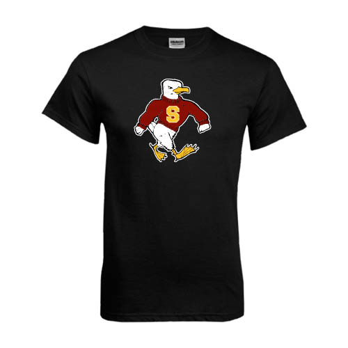  Black T Shirt - Sammy the Sea Gull Distressed