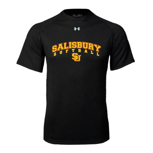  Under Armour Black Tech Tee - Softball