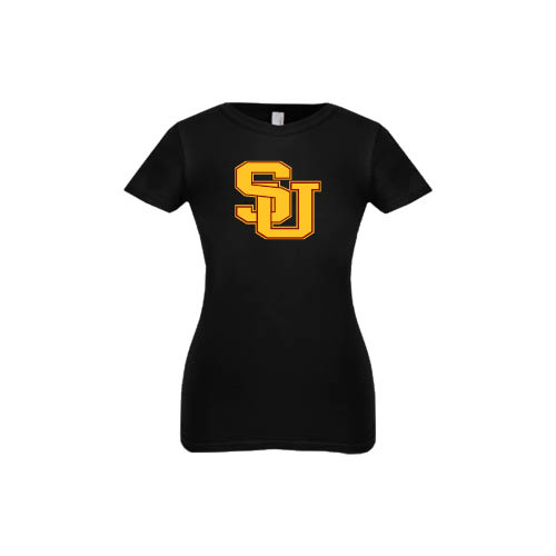  Next Level Girls Black Fashion Fit T Shirt - SU