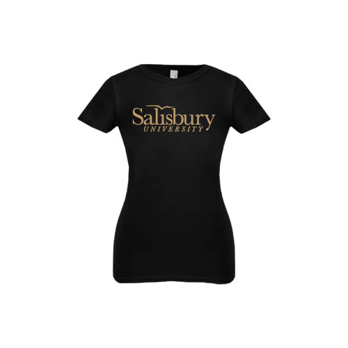  Next Level Girls Black Fashion Fit T Shirt - Salisbury University
