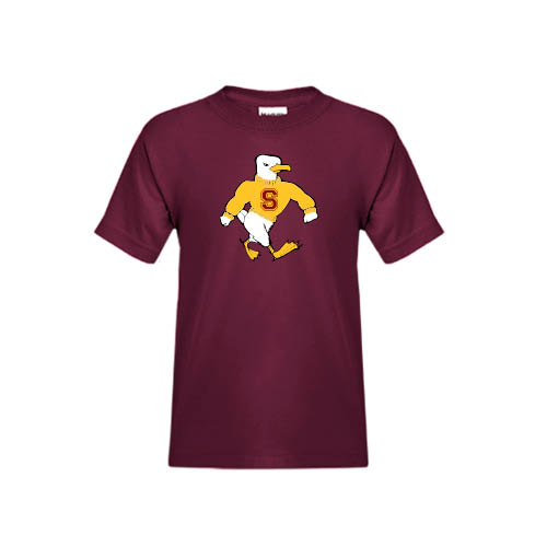  Youth Maroon T Shirt - Sammy the Sea Gull