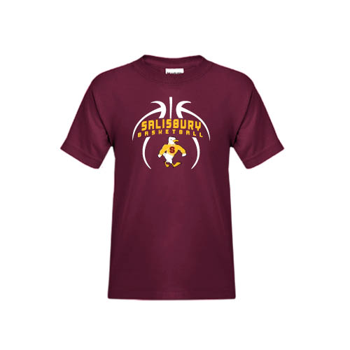  Youth Maroon T Shirt - Graphics in Basketball