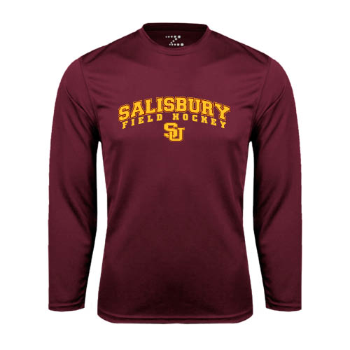  Maroon Performance Long Sleeve Shirt - Field Hockey
