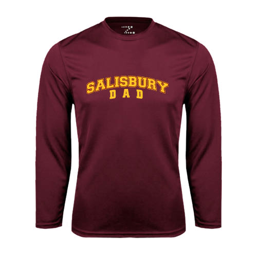  Maroon Performance Long Sleeve Shirt - Dad