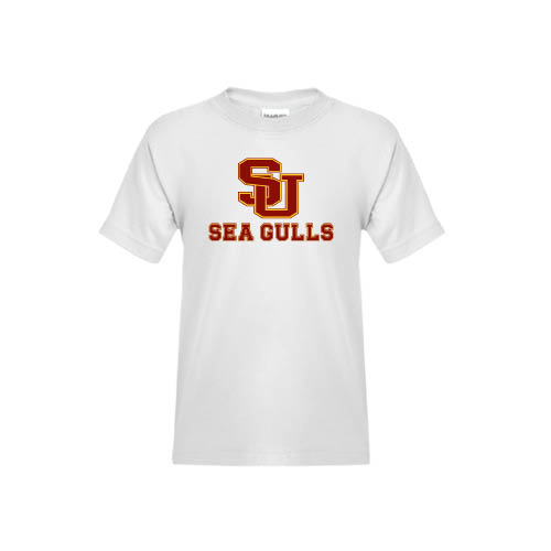  Youth White T Shirt - SU Sea Gulls