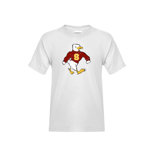  Youth White T Shirt - Sammy the Sea Gull Distressed