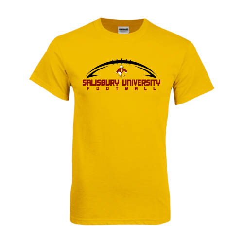 Gold T-Shirt - Flat Football Design