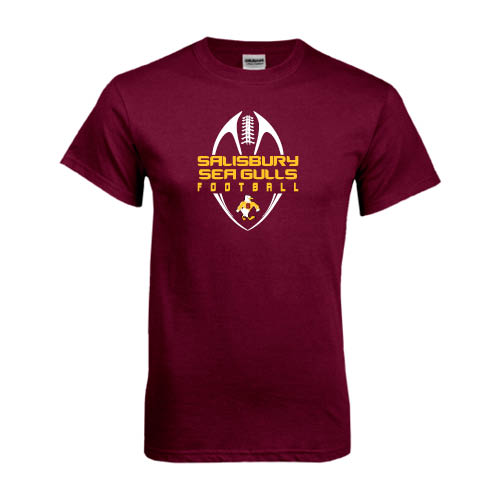 Maroon T Shirt - Tall Football Design