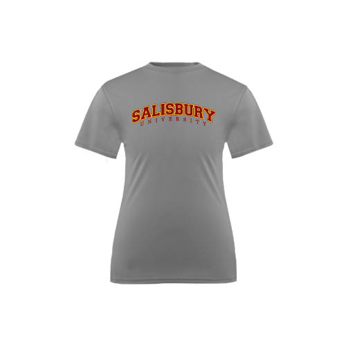  Youth Performance Grey Concrete Tee - Arched Salisbury University