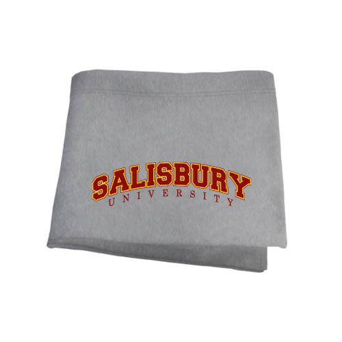  Grey Sweatshirt Blanket - Arched Salisbury University
