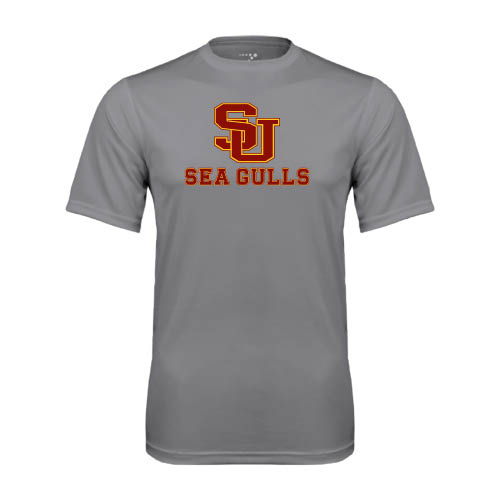  Grey Concrete Performance Tee - SU Sea Gulls