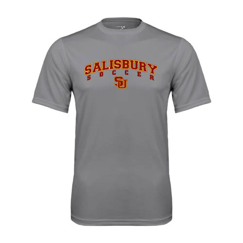  Grey Concrete Performance Tee - Soccer