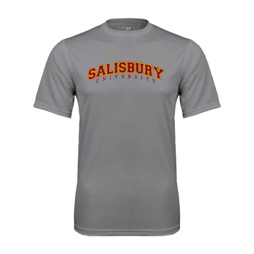  Grey Concrete Performance Tee - Arched Salisbury University