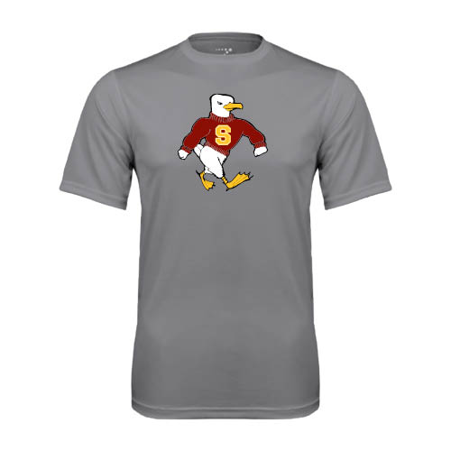  Grey Concrete Performance Tee - Sammy the Sea Gull