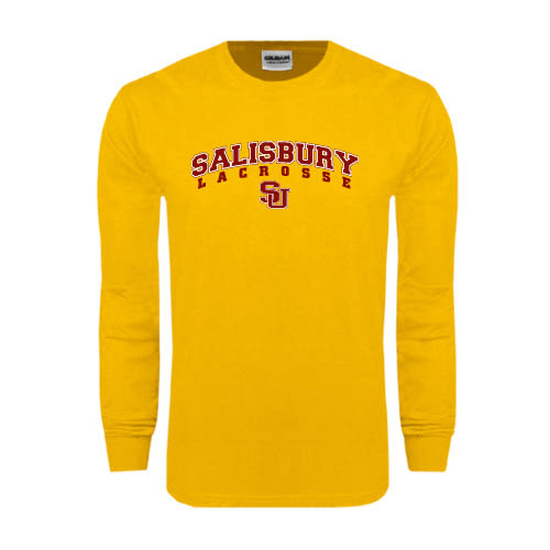  Gold Long Sleeve T Shirt - Lacrosse