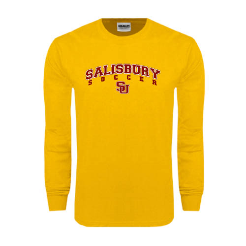  Gold Long Sleeve T Shirt - Soccer