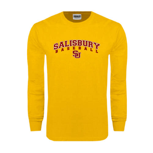  Gold Long Sleeve T Shirt - Baseball