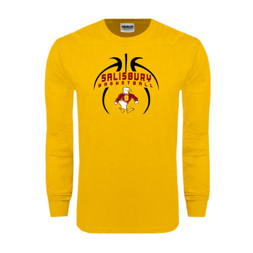  Gold Long Sleeve T Shirt - Graphics in Basketball