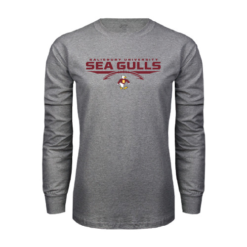  Grey Long Sleeve T Shirt - Sea Gulls Football Flat