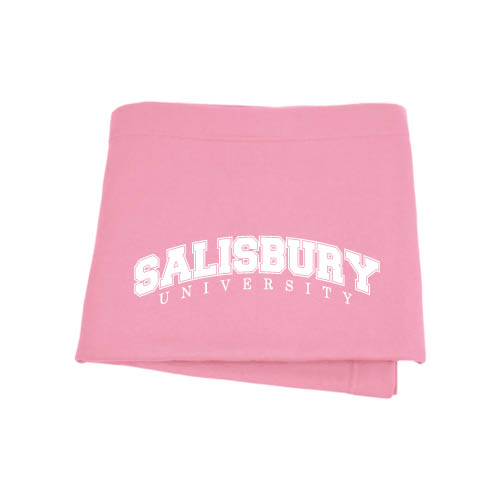  Pink Sweatshirt Blanket - Arched Salisbury University
