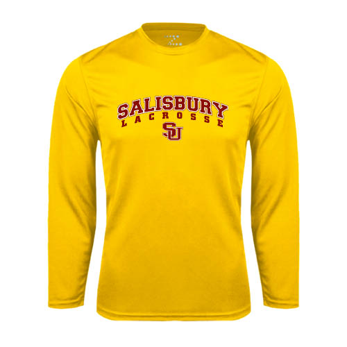  Gold Performance Long Sleeve Shirt - Lacrosse