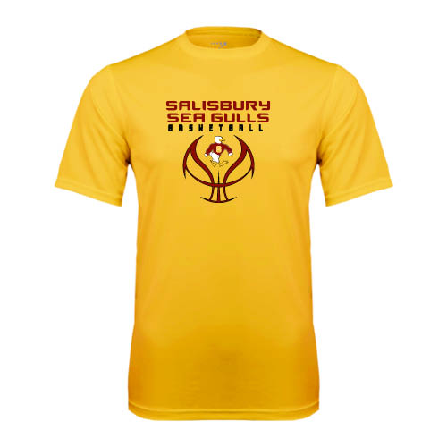  Gold Performance Tee - Graphics on Basketball