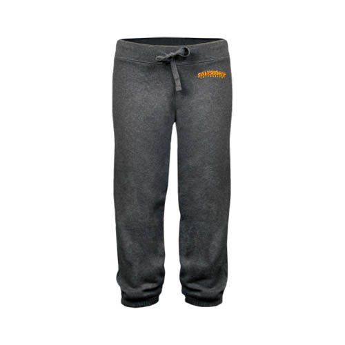  ENZA Womens Dark Heather Banded Fleece Capri - Arched Salisbury University