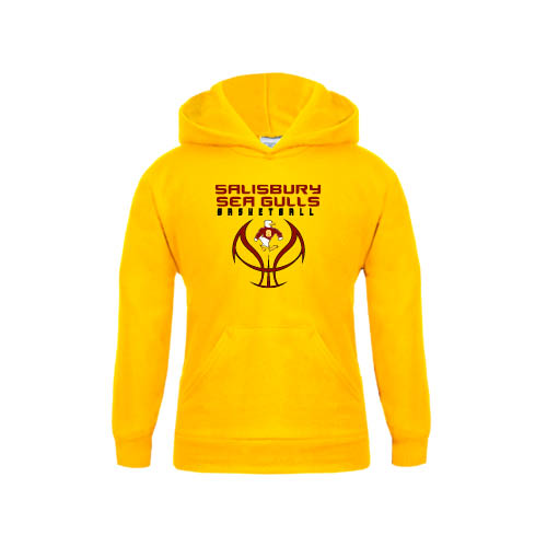  Youth Gold Fleece Hoodie - Graphics on Basketball