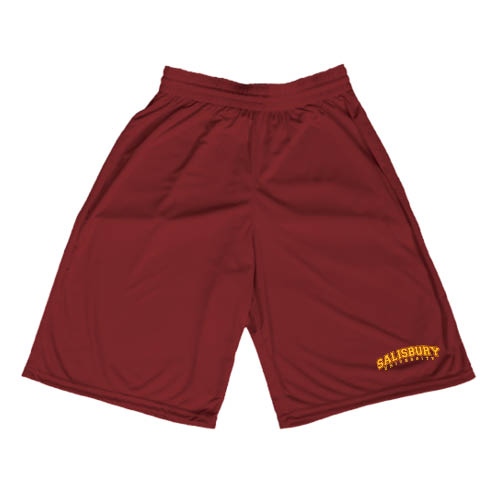  Maroon Performance Classic 9 Inch Short - Arched Salisbury University
